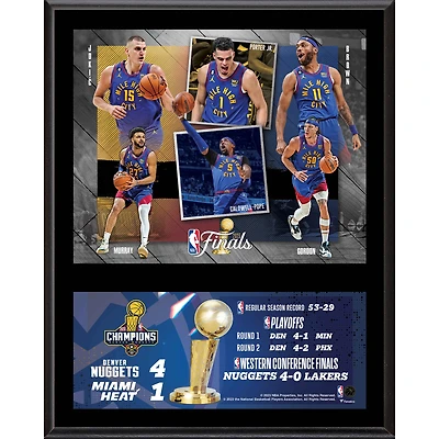 Denver Nuggets 12" x 15" 2023 NBA Finals Champions Team Sublimated Plaque