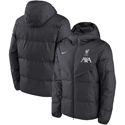 Men's Nike Anthracite Liverpool 2024/25 Strike Field Performance Full-Zip Hoodie Jacket