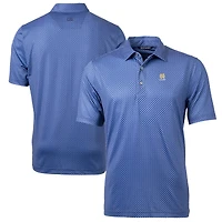 Men's Cutter & Buck  Navy Notre Dame Fighting Irish Alumni Logo Pike Banner Print Stretch Polo