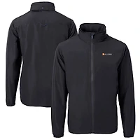 Men's Cutter & Buck  Black Tennessee Volunteers Alumni Logo Charter Eco Knit Recycled Full-Zip Jacket