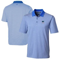 Men's Cutter & Buck  Royal Florida Gators Alumni Logo Forge Tonal Stripe Stretch Polo