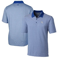 Men's Cutter & Buck  Royal Kentucky Wildcats Alumni Logo Forge Tonal Stripe Stretch Polo