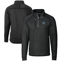Men's Cutter & Buck  Heather Charcoal Florida Gators Alumni Logo Mainsail Sweater-Knit Half-Zip Pullover Jacket