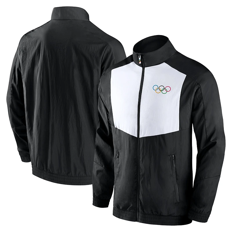 Men's Fanatics Black Olympic Games Elevated Full-Zip Track Jacket