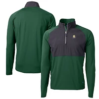 Men's Cutter & Buck Notre Dame Fighting Irish Alumni Logo Adapt Eco Knit Hybrid Recycled Quarter-Zip Pullover Top