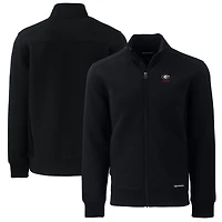 Men's Cutter & Buck  Black Georgia Bulldogs Alumni Logo Roam Eco Recycled Full-Zip Jacket
