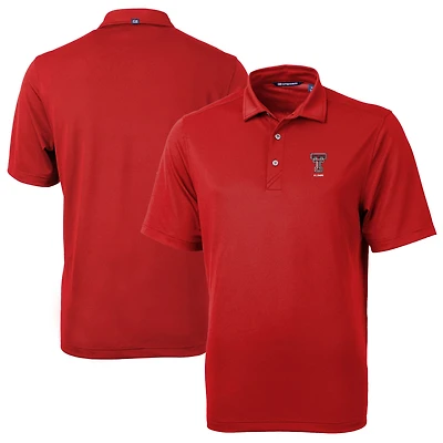 Men's Cutter & Buck  Red Texas Tech Red Raiders Alumni Logo Virtue Eco Pique Recycled Polo