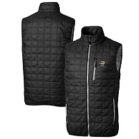 Men's Cutter & Buck  Black Missouri Tigers  Rainier PrimaLoft Eco Insulated Full-Zip Puffer Vest