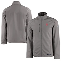 Men's Cutter & Buck NC State Wolfpack Alumni Logo Evoke Eco Softshell Recycled Full-Zip Jacket