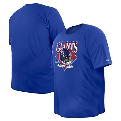 Men's New Era  Royal New York Giants Big & Tall Helmet T-Shirt