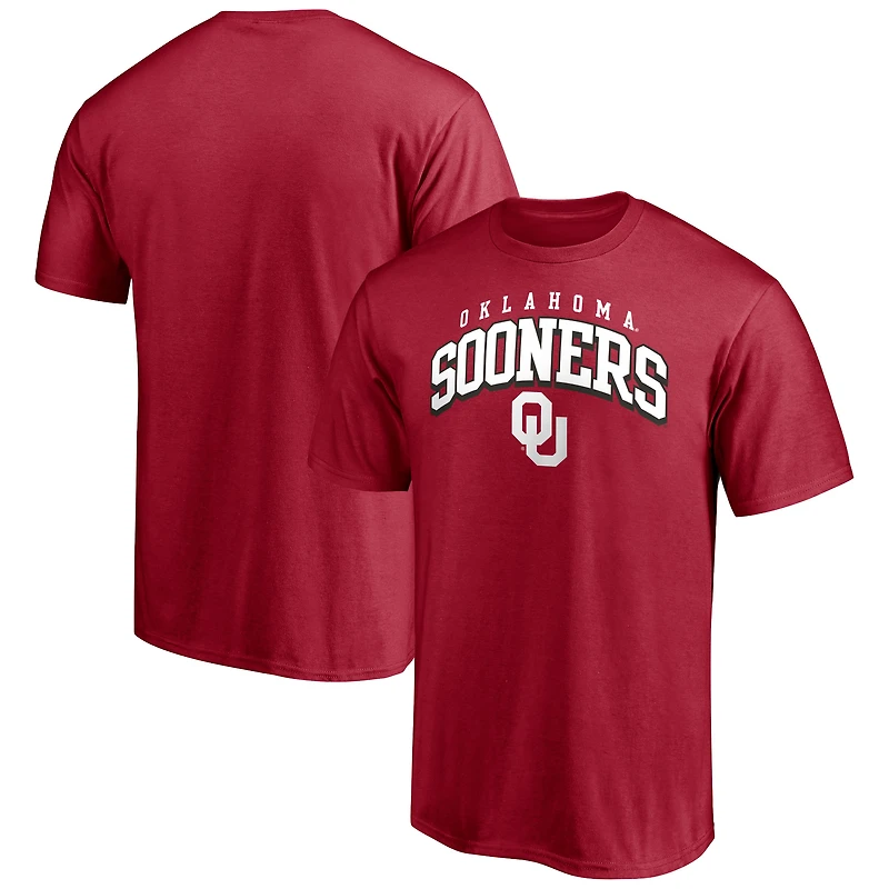 Men's Crimson Oklahoma Sooners Line Corps T-Shirt
