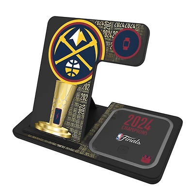 Keyscaper  Denver Nuggets 2023 NBA Finals Champions 3-in-1 Charging Station
