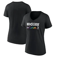 Women's Black NBA G League City Pride V-Neck T-Shirt
