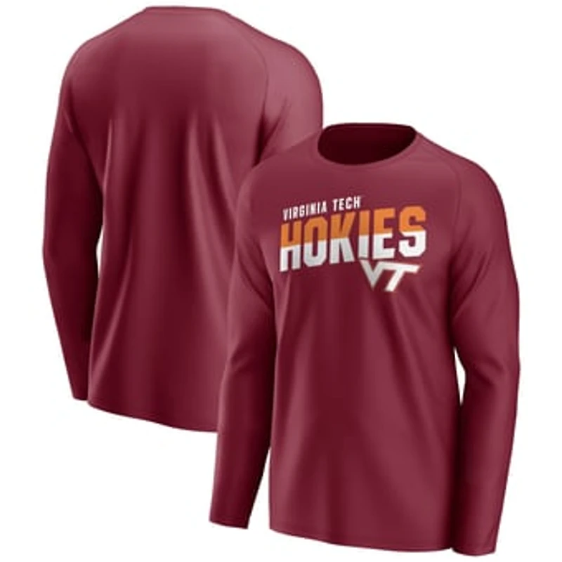 Men's Maroon Virginia Tech Hokies Long Sleeve T-Shirt