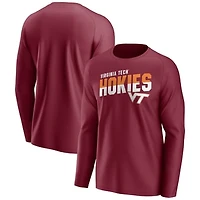 Men's Maroon Virginia Tech Hokies  Long Sleeve T-Shirt