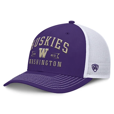 Men's Top of the World Purple Washington Huskies Carson Trucker Adjustable Hat