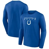Men's Royal Indianapolis Colts Advance to Victory Long Sleeve T-Shirt