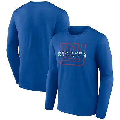 Men's Royal New York Giants Advance to Victory Long Sleeve T-Shirt