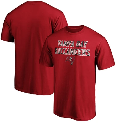 Men's Red Tampa Bay Buccaneers Game Day Stack T-Shirt