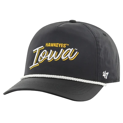 Men's '47 Black Iowa Hawkeyes Fairway Hitch Adjustable Hat