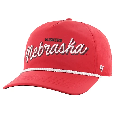 Men's '47 Scarlet Nebraska Huskers Fairway Hitch Adjustable Hat