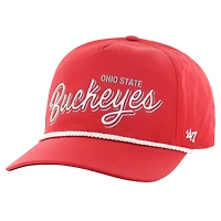 Men's '47 Scarlet Ohio State Buckeyes Fairway Hitch Adjustable Hat