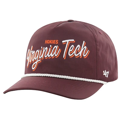 Men's '47 Maroon Virginia Tech Hokies Fairway Hitch Adjustable Hat
