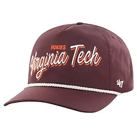 Men's '47 Maroon Virginia Tech Hokies Fairway Hitch Adjustable Hat
