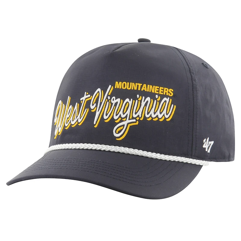 Men's '47 Navy West Virginia Mountaineers Fairway Hitch Adjustable Hat