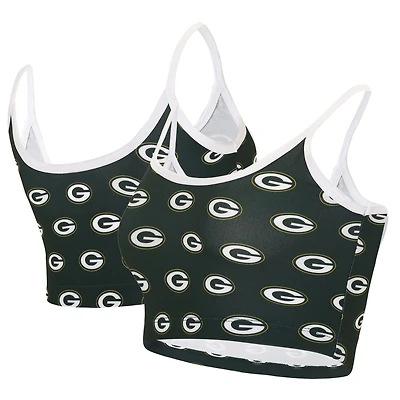 Women's Concepts Sport Green Green Bay Packers Gauge Lounge Bralette