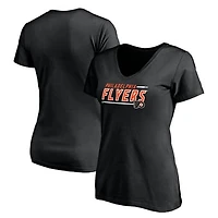 Women's Black Philadelphia Flyers Mascot In Bounds V-Neck T-Shirt