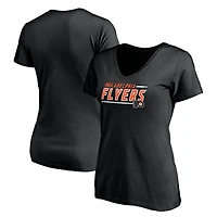 Women's Black Philadelphia Flyers Mascot In Bounds V-Neck T-Shirt