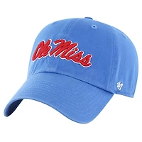 Men's '47 Powder Blue Ole Miss Rebels Clean Up Adjustable Hat