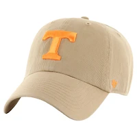 Men's '47 Khaki Tennessee Volunteers Clean Up Adjustable Hat