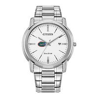 Men's Citizen Watch Silver Florida Gators Eco-Drive Dial Stainless Steel Watch