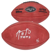 Limited Edition of 8: Aaron Rodgers New York Jets Autographed Wilson Football with Inscription