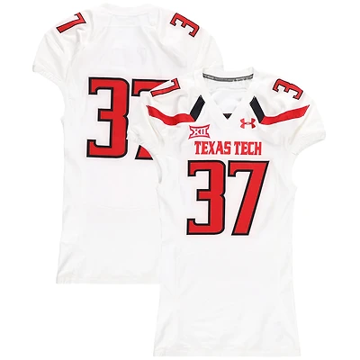 Texas Tech Red Raiders Team-Issued #37 White Jersey from the 2016 NCAA Football Season
