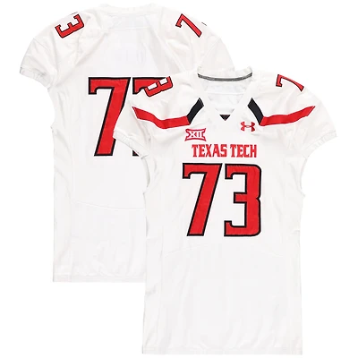 Texas Tech Red Raiders Team-Issued #73 White Jersey from the 2016 NCAA Football Season