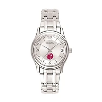 Women's Bulova  Silver Seattle Pacific Falcons Silver-Tone Dial Stainless Steel Quartz Watch