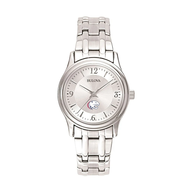 Women's Bulova  Silver South Alabama Jaguars Silver-Tone Dial Stainless Steel Quartz Watch