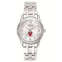Women's Bulova  Silver Tampa Spartans Silver-Tone Dial Stainless Steel Quartz Watch