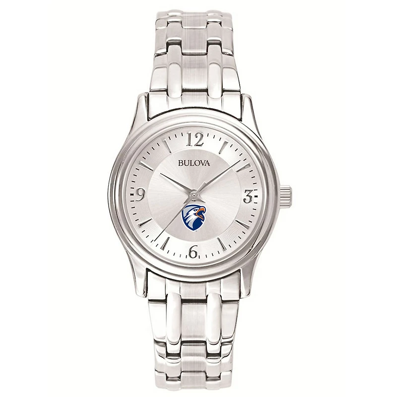 Women's Bulova Silver Texas Tyler Patriots Silver-Tone Dial Stainless Steel Quartz Watch