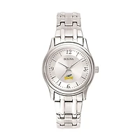 Women's Bulova  Silver Toledo Rockets Silver-Tone Dial Stainless Steel Quartz Watch