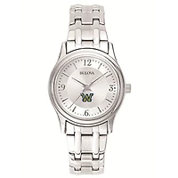 Women's Bulova  Silver Wilkes Colonels Silver-Tone Dial Stainless Steel Quartz Watch