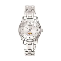 Women's Bulova  Silver Wisconsin-Stevens Point Pointers Silver-Tone Dial Stainless Steel Quartz Watch