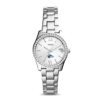 Women's Fossil  Silver Nebraska-Kearney Lopers Scarlette Mini Three-Hand Date Watch
