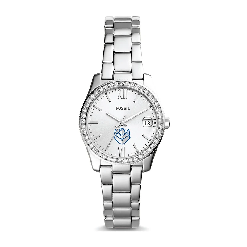 Women's Fossil  Silver Saint Louis Billikens Scarlette Mini Three-Hand Date Watch