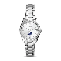 Women's Fossil  Silver Southern Connecticut State Owls Scarlette Mini Three-Hand Date Watch