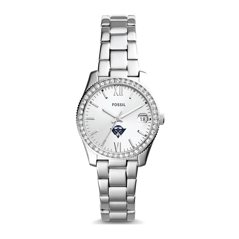 Women's Fossil Silver Tennessee-Martin Skyhawks Scarlette Mini Three-Hand Date Watch