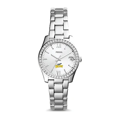 Women's Fossil Silver Toledo Rockets Scarlette Mini Three-Hand Date Watch